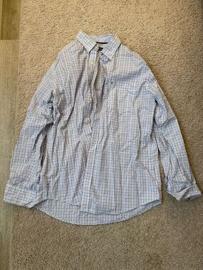 IZOD Men’s Checked Button-Down Shirt